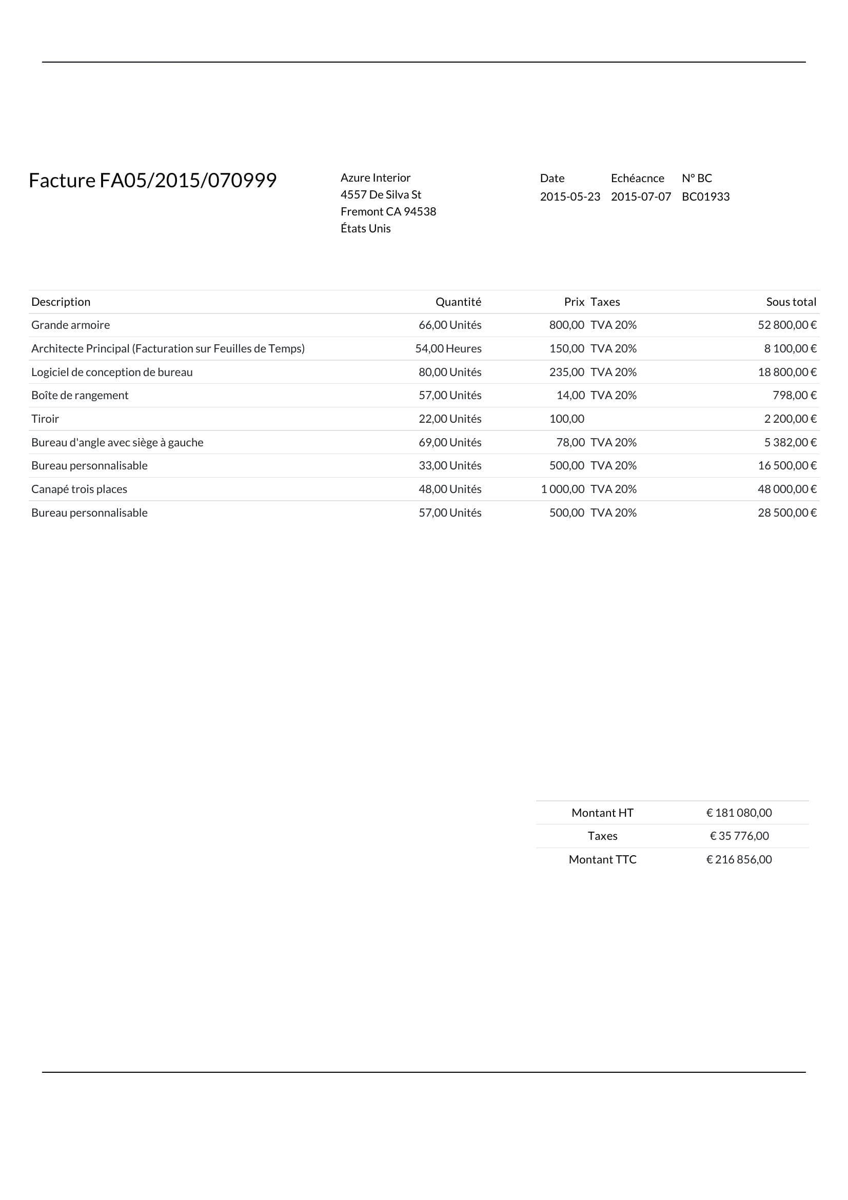 Invoice — page 1